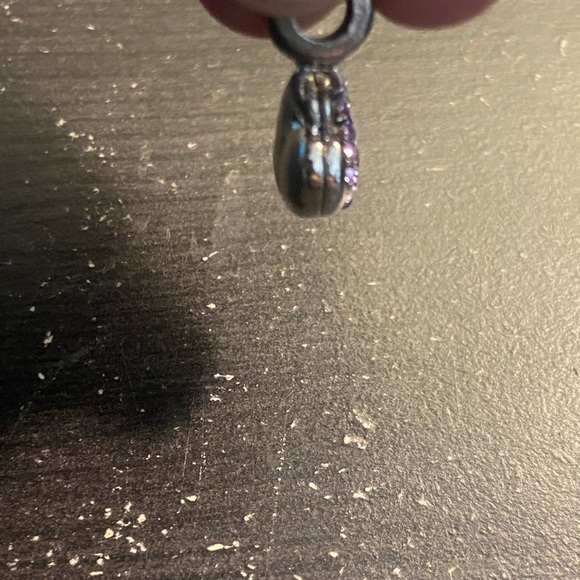 Pink Rhinestone Heart Charm - Picture 2 of 3